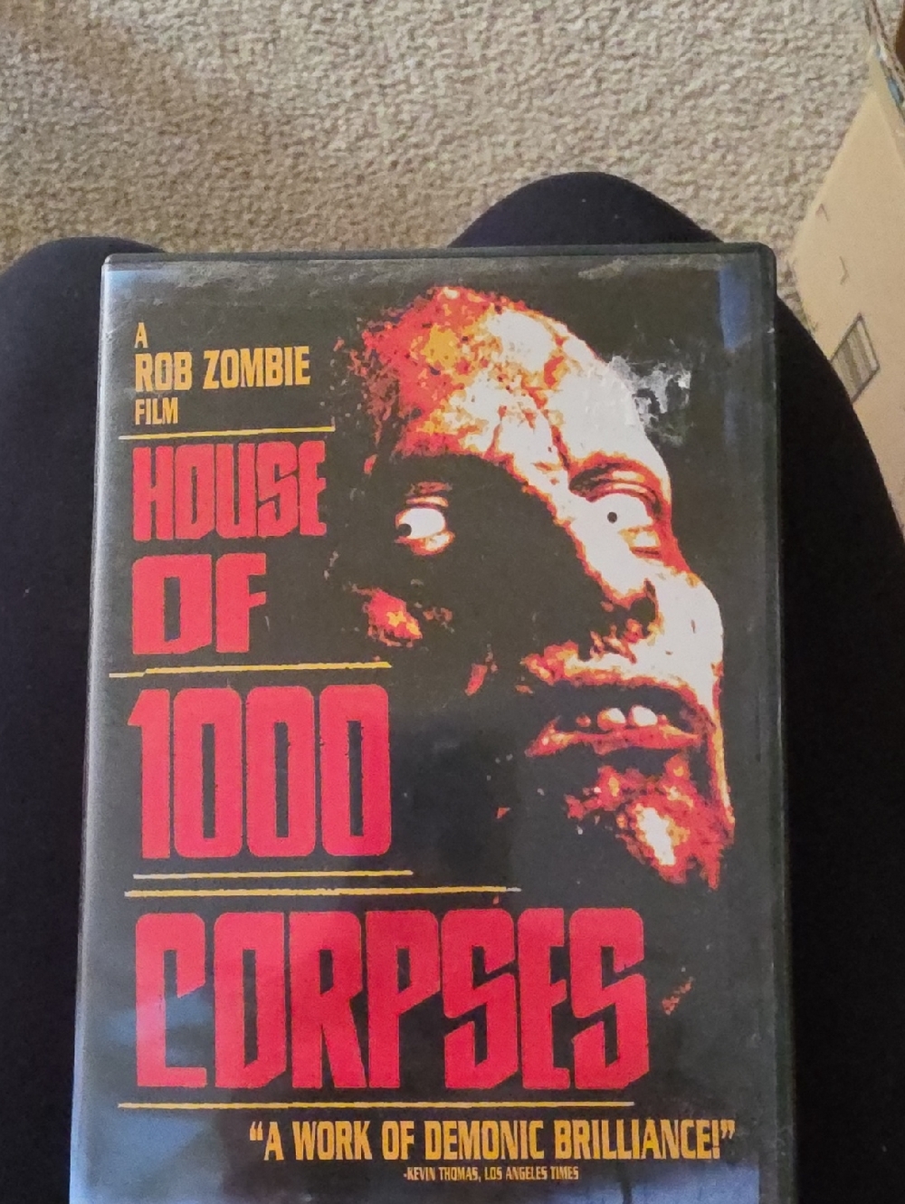 House of 1000 Corpses DVD - Black & Red Horror Cover